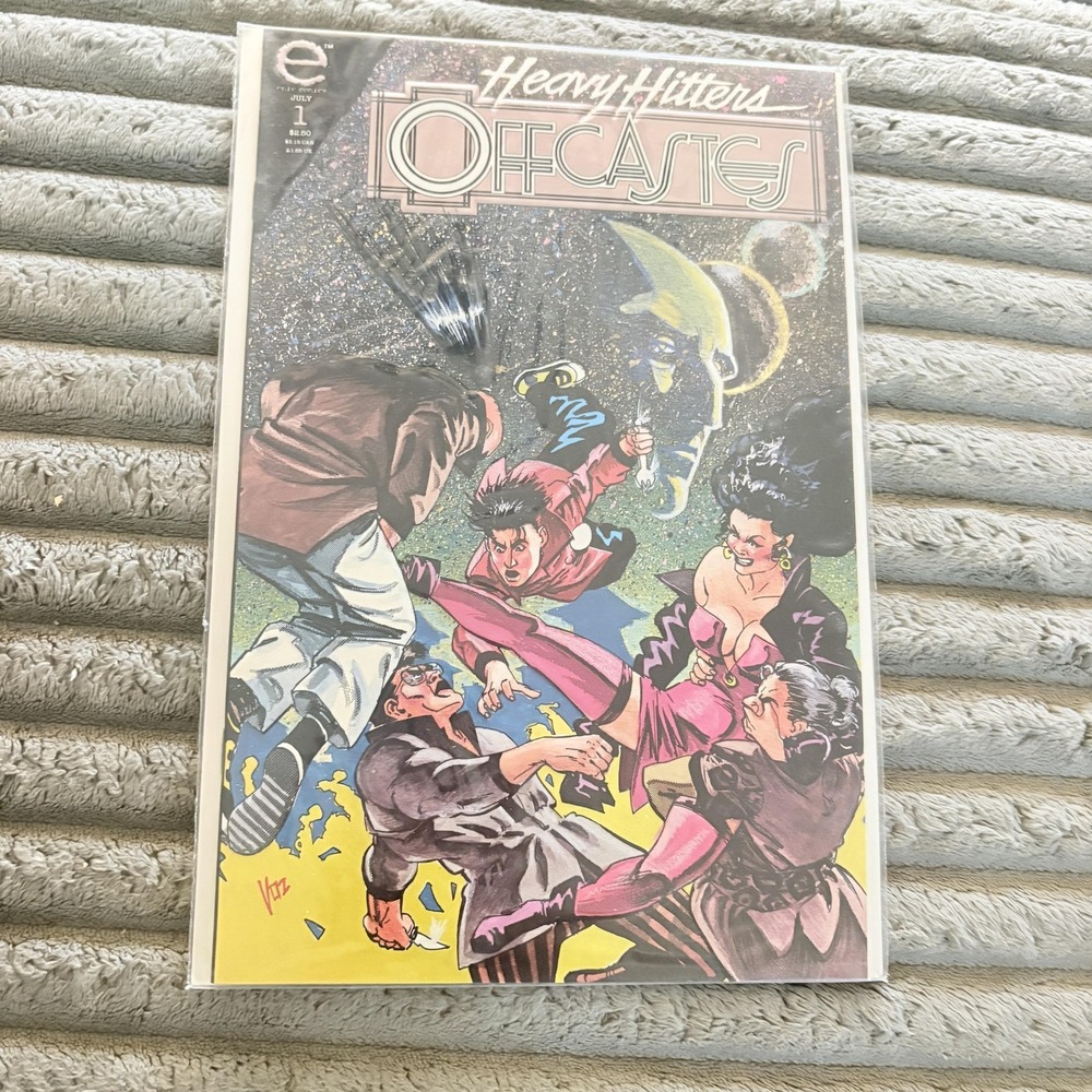 Offcastes Epic Comics #1 1993 Heavy Hitters Modern Age Color Comic Book Boarded